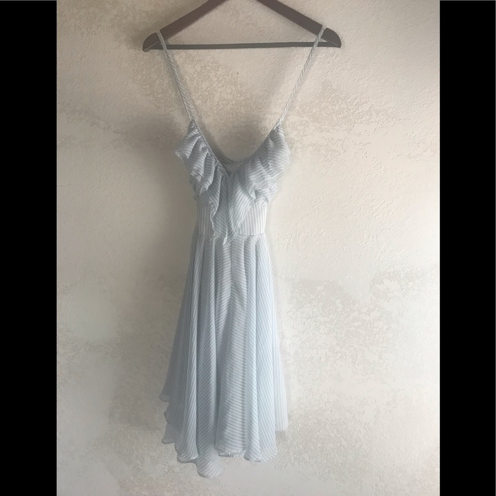 Guess white and blue strappy dress. Size 4